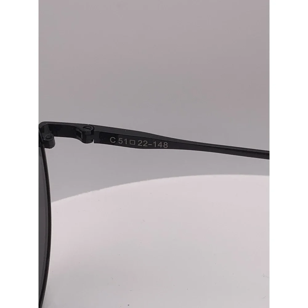 WMP Nevada Black/Black Round Ret100 Polarized Sunglasses 51-22-148